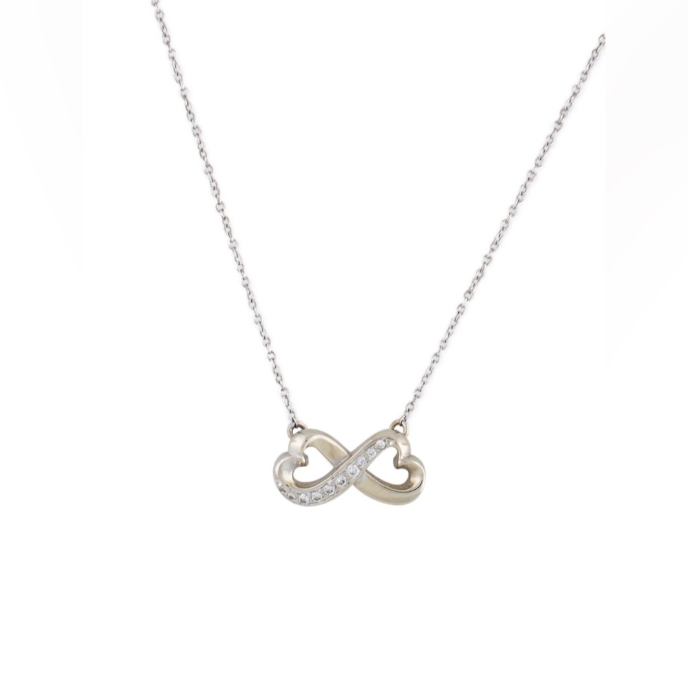 Tiffany & Co Infinity Heart Diamond Necklace